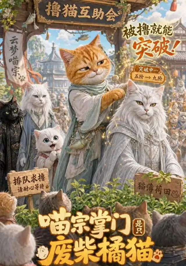 《喵宗掌门是只废柴橘猫（162集）AI短剧》短剧全集免费在线观看-CD网盘社