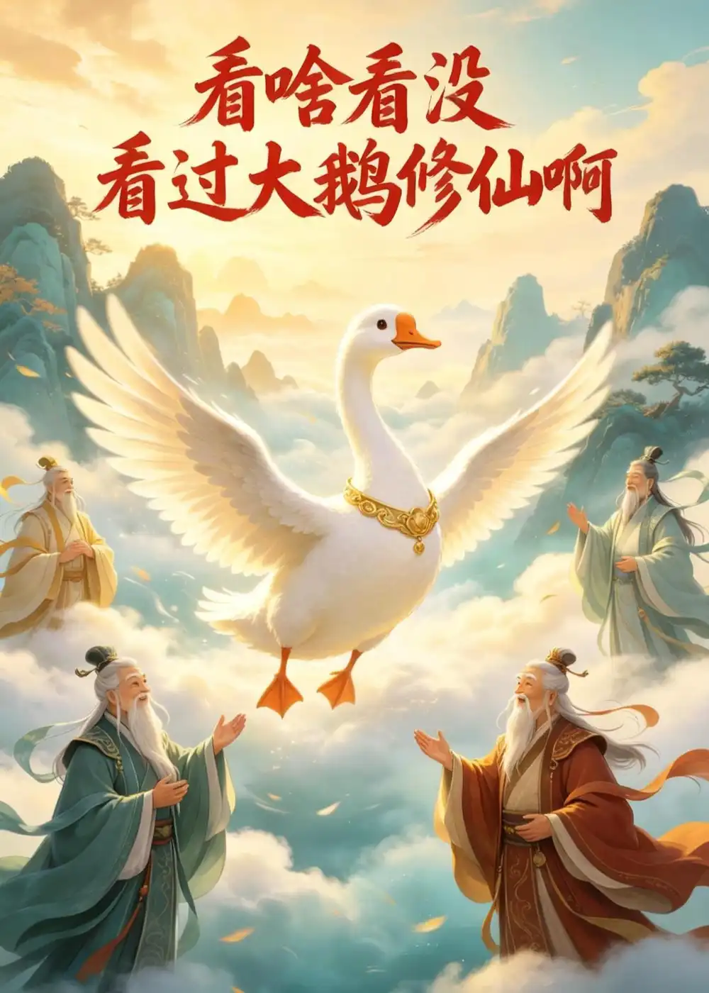 《看啥看没看过大鹅修仙啊（54集）AI短剧》短剧全集免费在线观看-CD网盘社