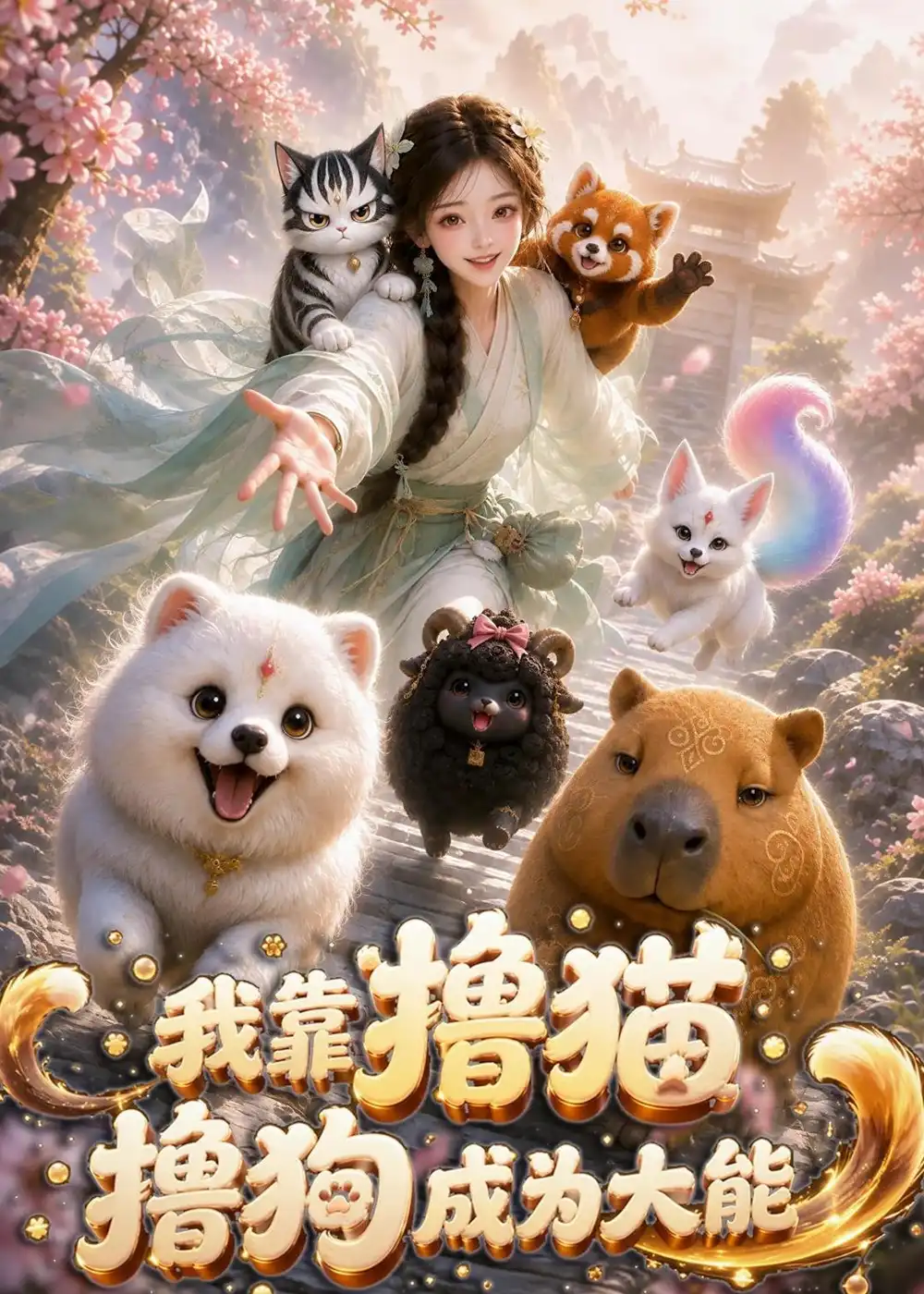 《我靠撸猫撸狗成为大能（80集）AI短剧》短剧全集免费在线观看-CD网盘社