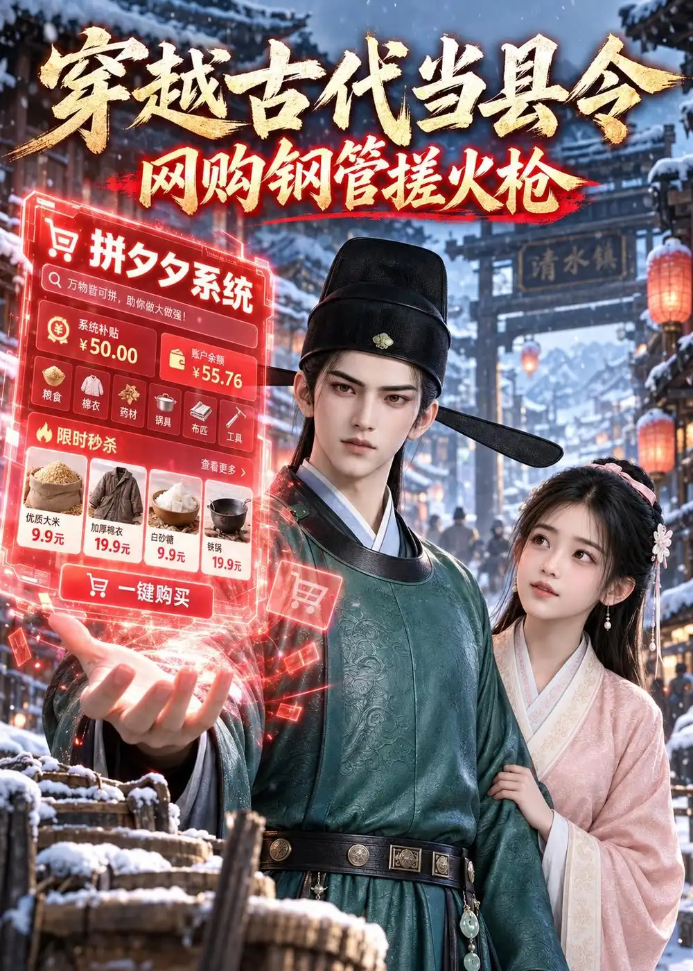 《穿越古代当县令，网购钢管搓火枪&穿越古代当县令网购钢管搓火枪（154集） AI短剧》短剧全集免费在线观看-CD网盘社
