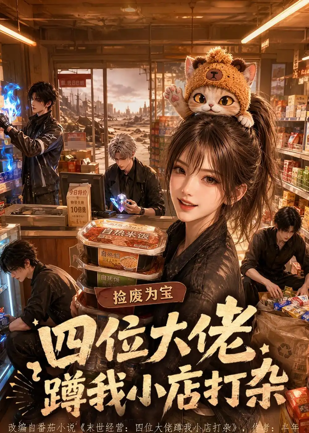 《捡废为宝：四位大佬蹲我小店打杂&捡废为宝四位大佬蹲我小店打杂（104集）AI短剧》短剧全集免费在线观看-CD网盘社