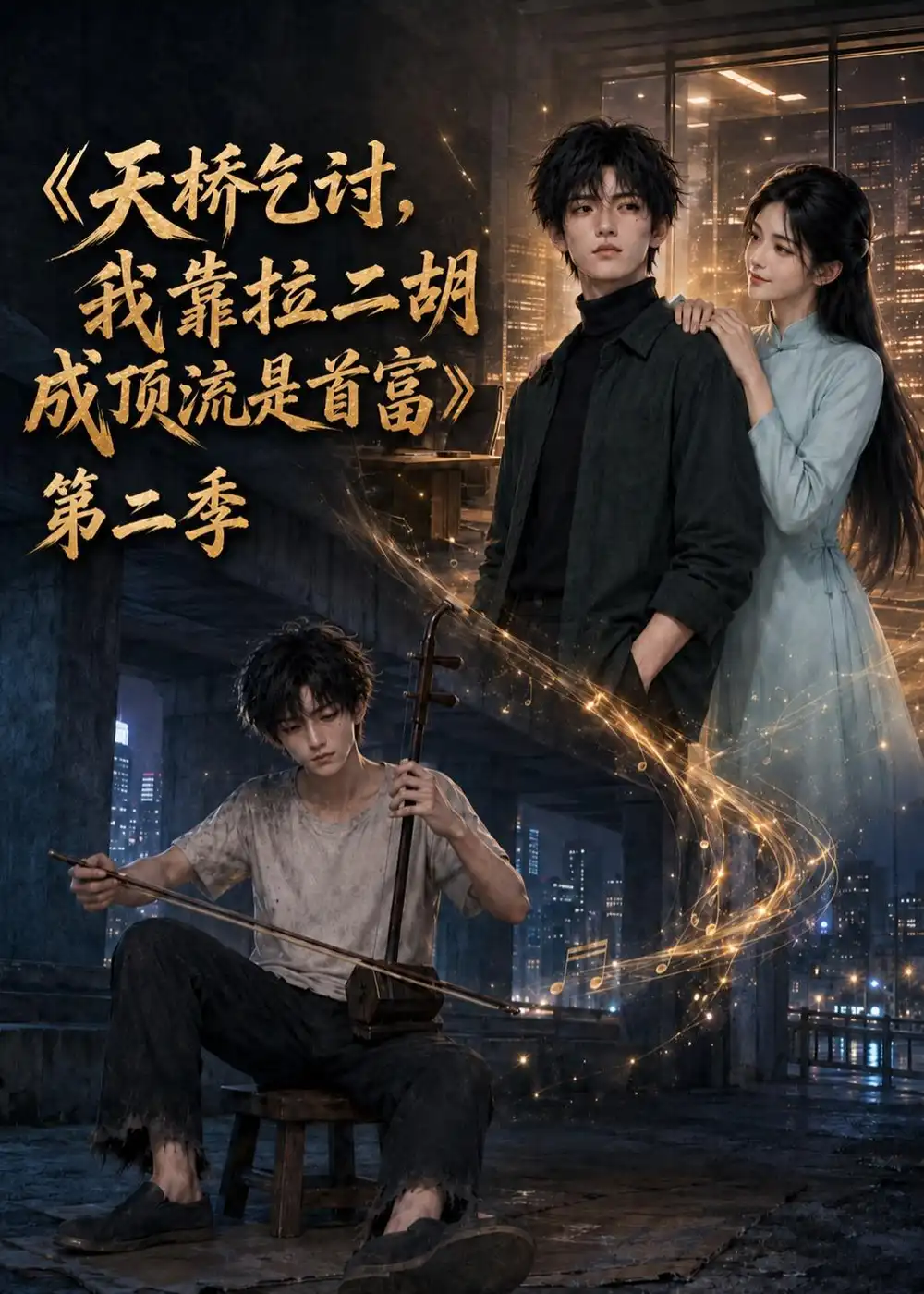 《天桥乞讨，我靠拉二胡成顶流是首富第二季&天桥乞讨我靠拉二胡成顶流是首富第二季（130集）AI短剧》短剧全集免费在线观看-CD网盘社