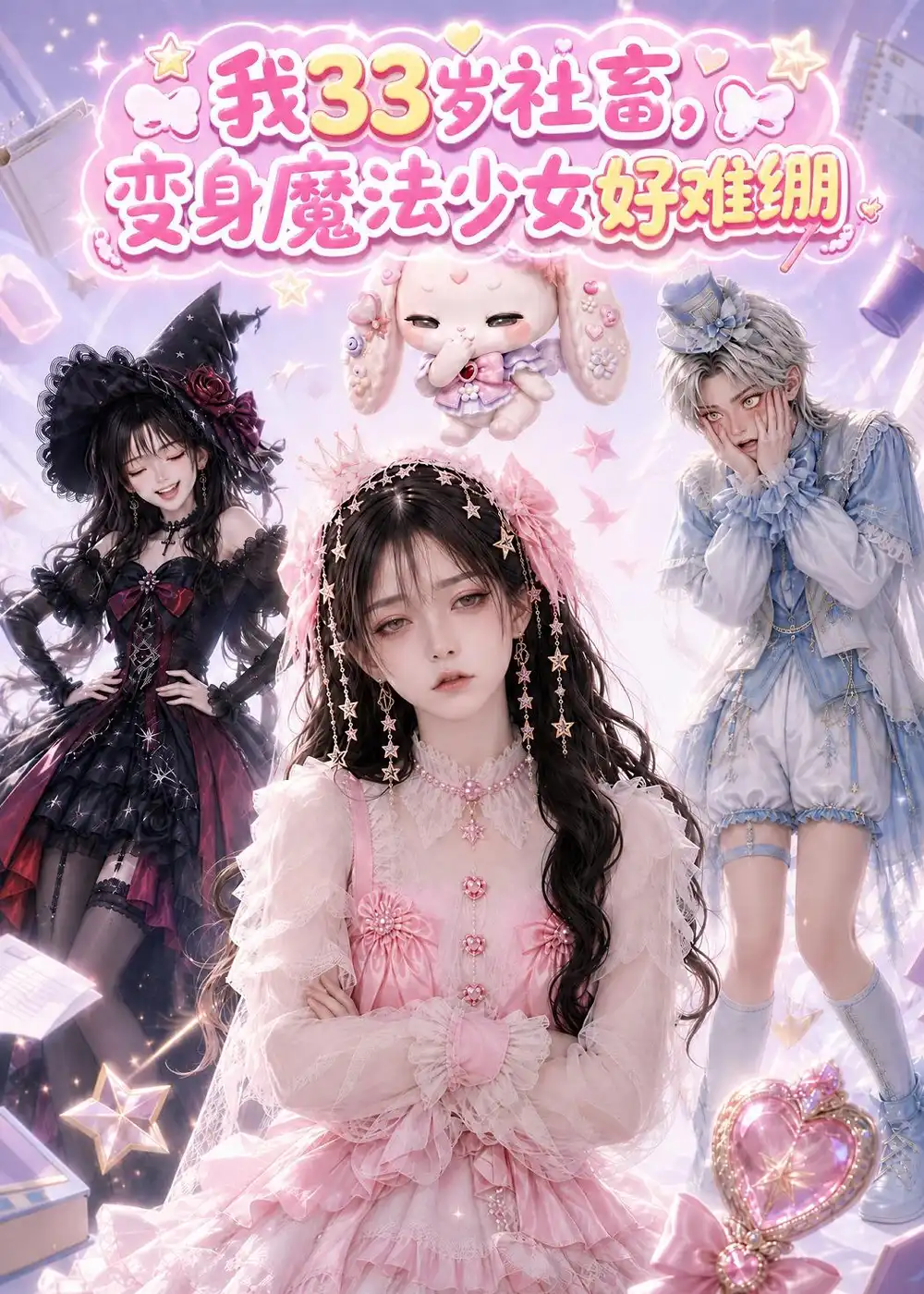 《我33岁社畜，变身魔法少女好难绷&我33岁社畜变身魔法少女好难绷（60集）AI短剧》短剧全集免费在线观看-CD网盘社
