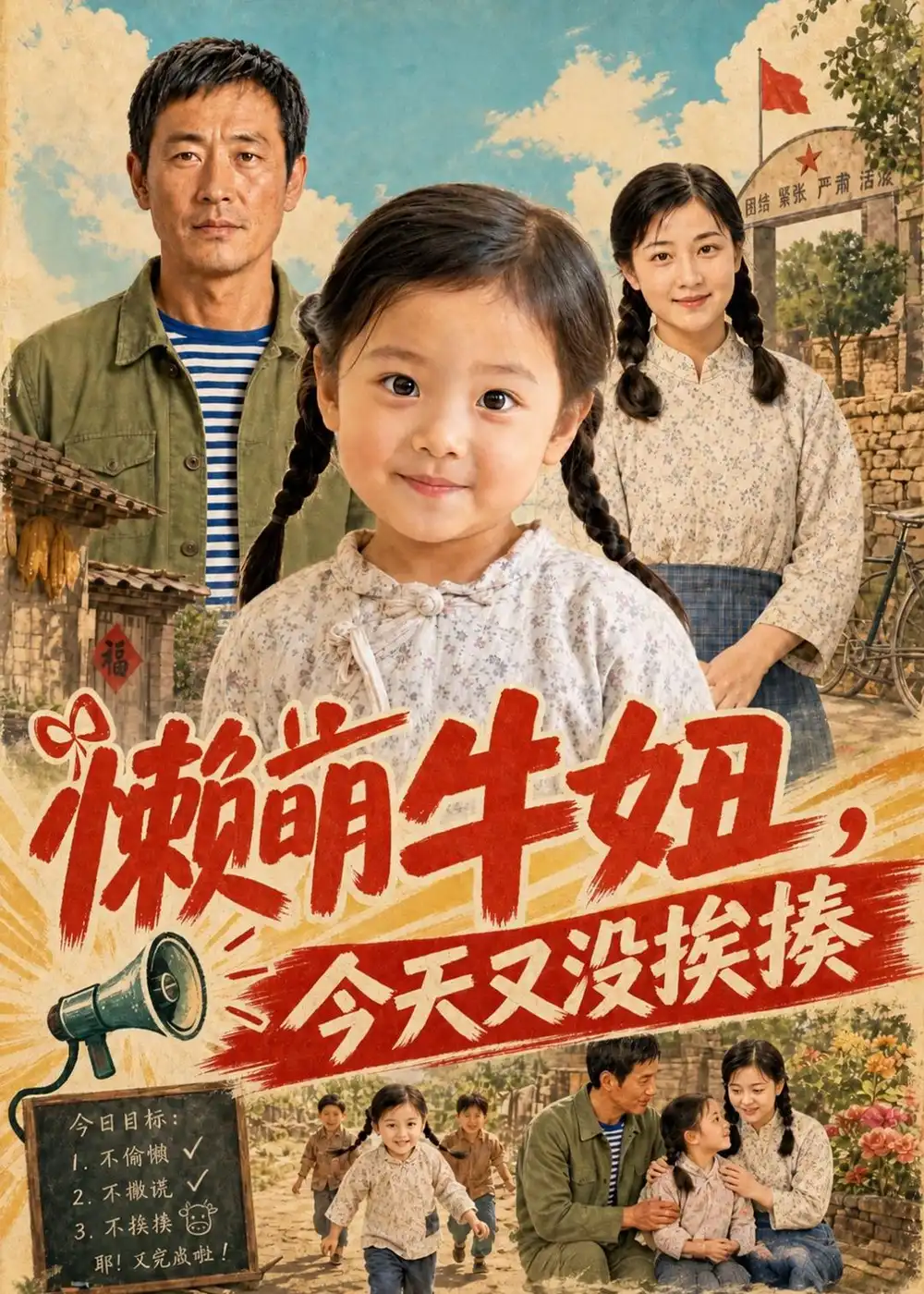 《懒萌牛妞，今天又没挨揍&懒萌牛妞今天又没挨揍（142集） AI短剧》短剧全集免费在线观看