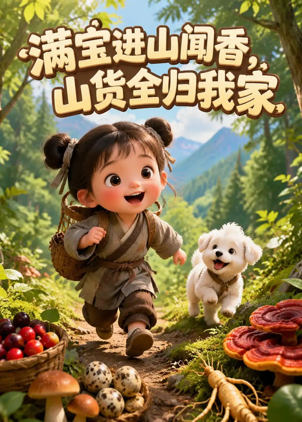 《满宝进山闻香，山货全归我家&满宝进山闻香山货全归我家（184集）AI短剧》短剧全集免费在线观看-CD网盘社