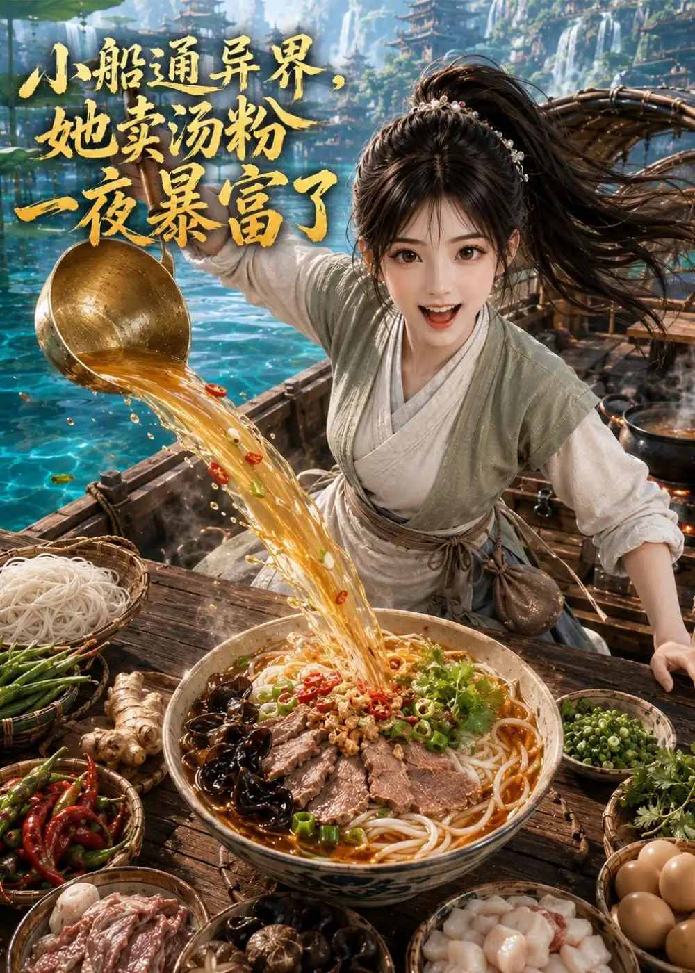 《小船通异界，她卖汤粉一夜暴富了&小船通异界她卖汤粉一夜暴富了（62集）AI短剧》短剧全集免费在线观看-CD网盘社