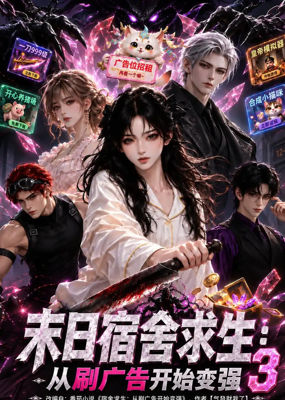 末日宿舍求生：从刷广告开始变强3&末日宿舍求生从刷广告开始变强3（100集）AI短剧全集免费在线观看 - 第一搜