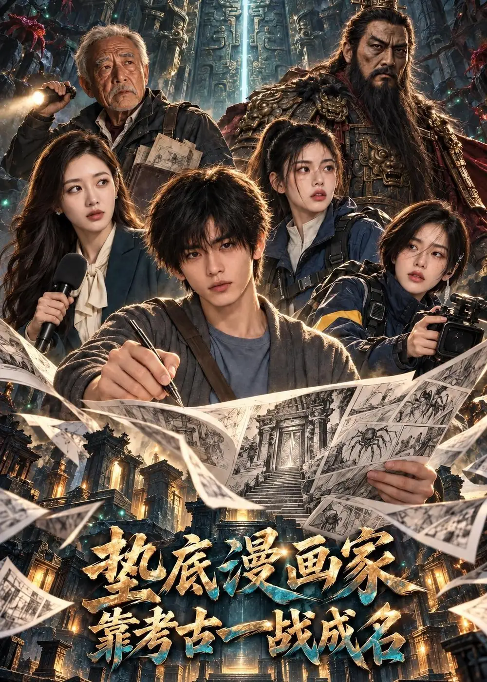 《垫底漫画家：靠考古一战成名&垫底漫画家靠考古一战成名（200集）AI短剧》短剧全集免费在线观看-CD网盘社