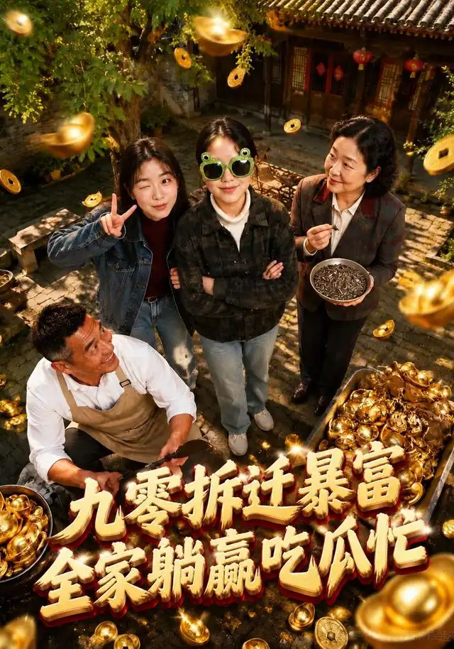 《九零拆迁暴富，全家躺赢吃瓜忙&九零拆迁暴富全家躺赢吃瓜忙（115集）AI短剧》短剧全集免费在线观看-CD网盘社