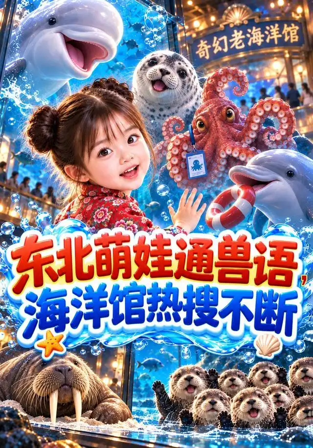 《东北萌娃通兽语，海洋馆热搜不断&东北萌娃通兽语海洋馆热搜不断（140集）AI短剧》短剧全集免费在线观看-CD网盘社