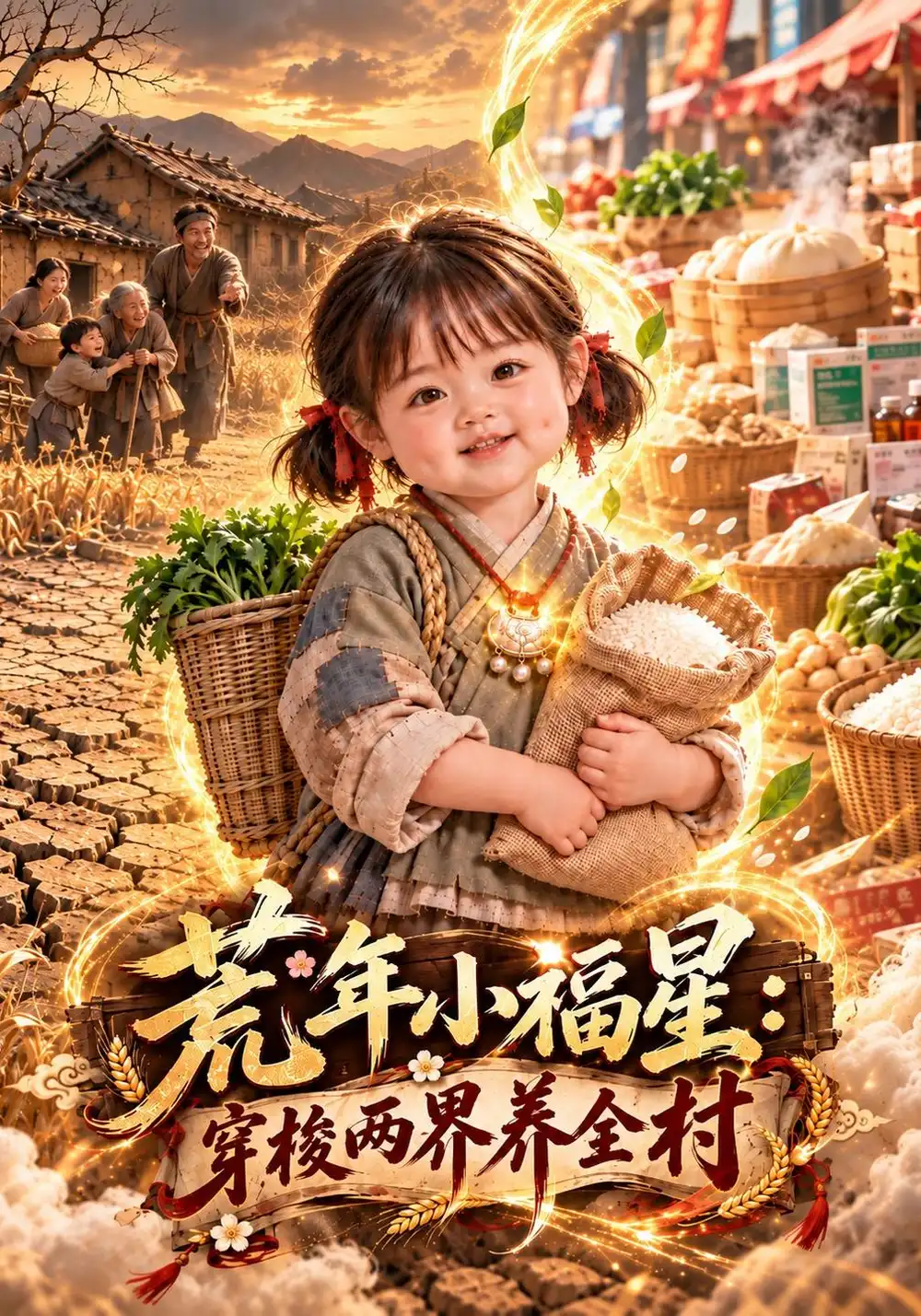 荒年小福星：穿梭两界养全村&荒年小福星穿梭两界养全村（300集）AI短剧全集免费在线观看 - 第一搜