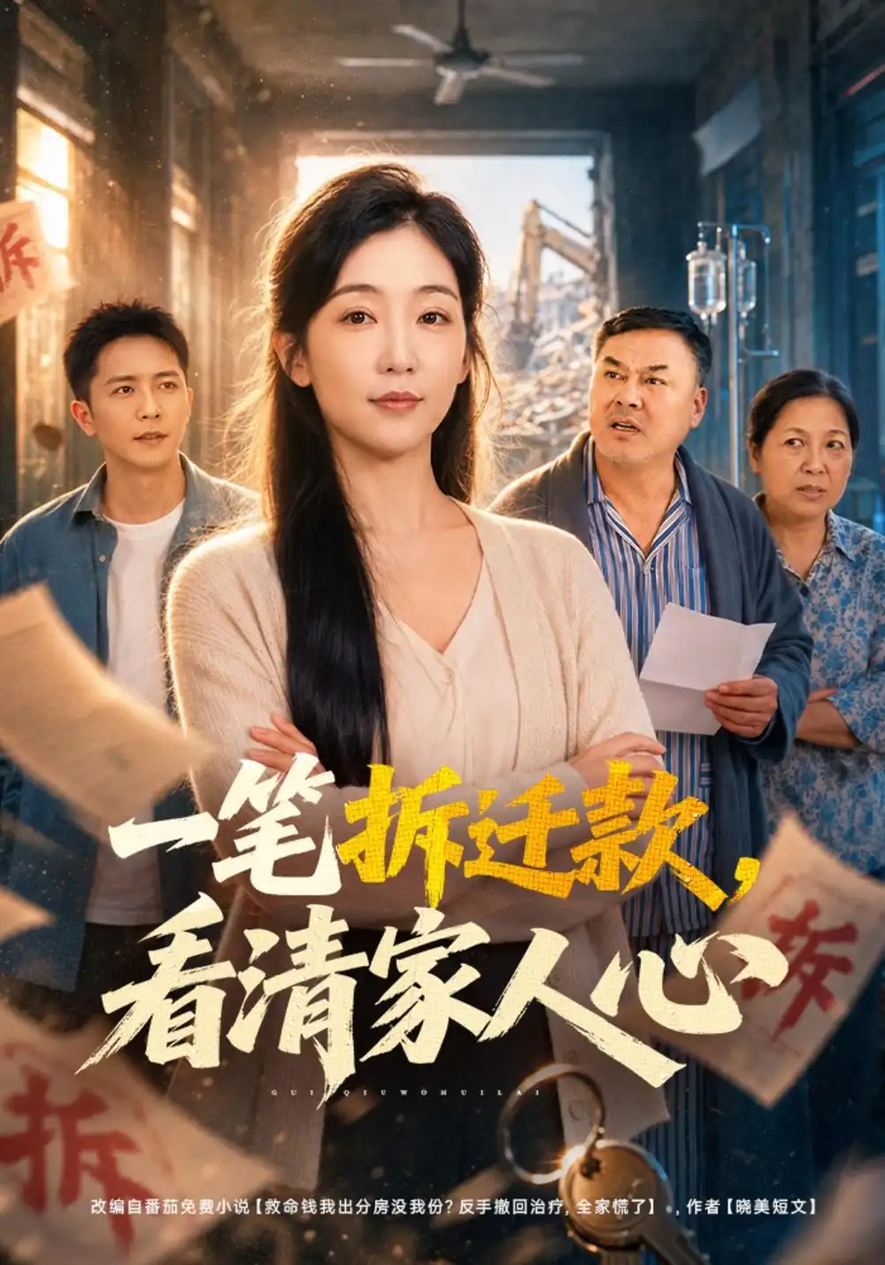 《一笔拆迁款，看清家人心（53集）赵琪&李永鑫》短剧全集免费在线观看-CD网盘社