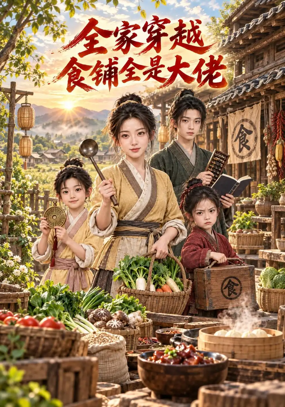 《全家穿越食铺全是大佬（240集）AI短剧》短剧全集免费在线观看-CD网盘社
