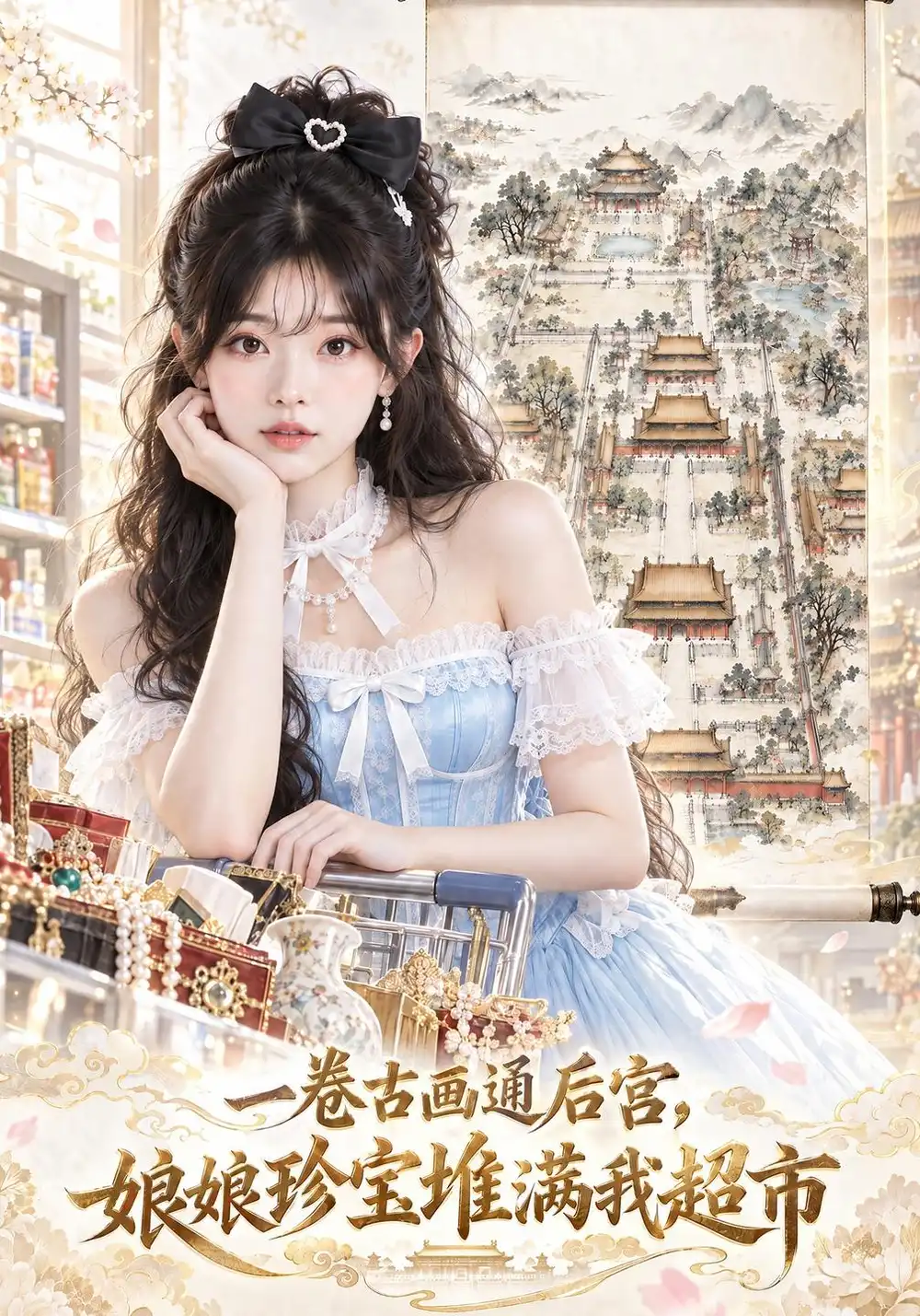 《一卷古画通后宫，娘娘珍宝堆满我超市&一卷古画通后宫娘娘珍宝堆满我超市（70集）AI短剧》短剧全集免费在线观看-CD网盘社