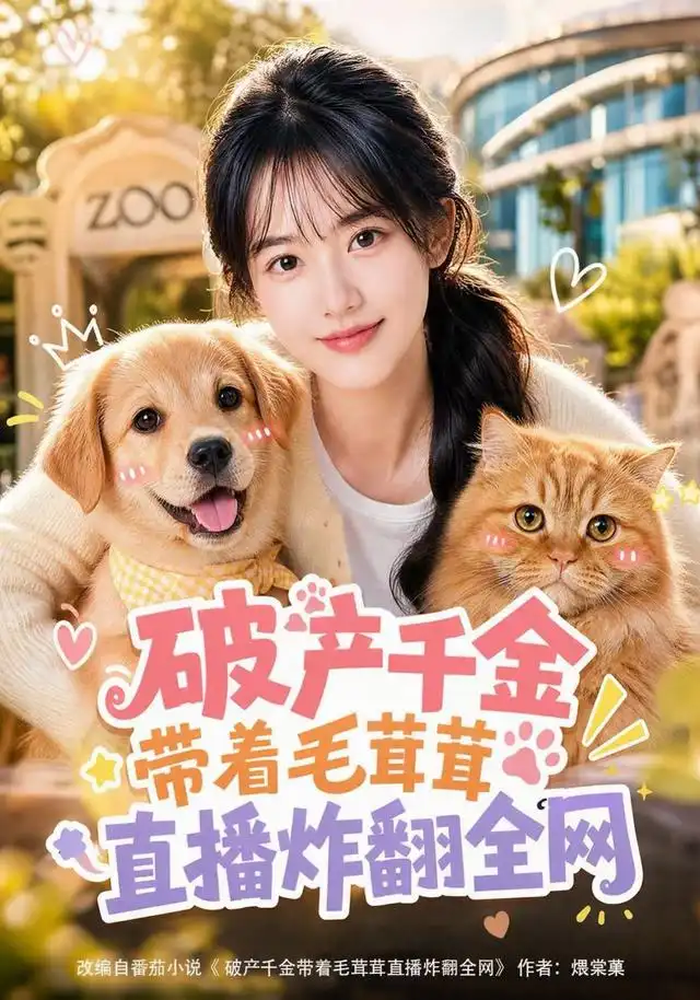 《破产千金带着毛茸茸直播炸翻全网（140集）AI短剧》短剧全集免费在线观看-CD网盘社
