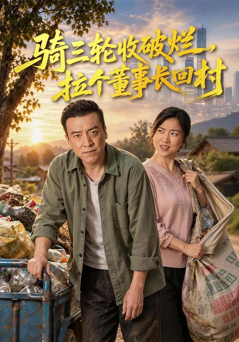 《骑三轮收破烂，拉个董事长回村&骑三轮收破烂拉个董事长回村（79集）李尚宇＆杨舒米》短剧全集免费在线观看-CD网盘社