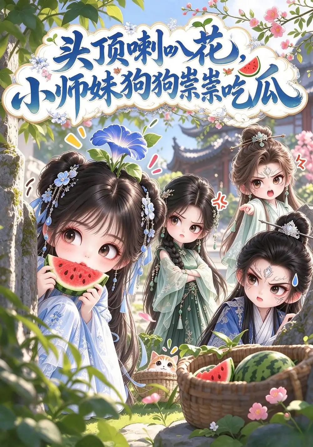 《头顶喇叭花，小师妹狗狗祟祟吃瓜&头顶喇叭花小师妹狗狗祟祟吃瓜（110集）AI短剧》短剧全集免费在线观看-CD网盘社