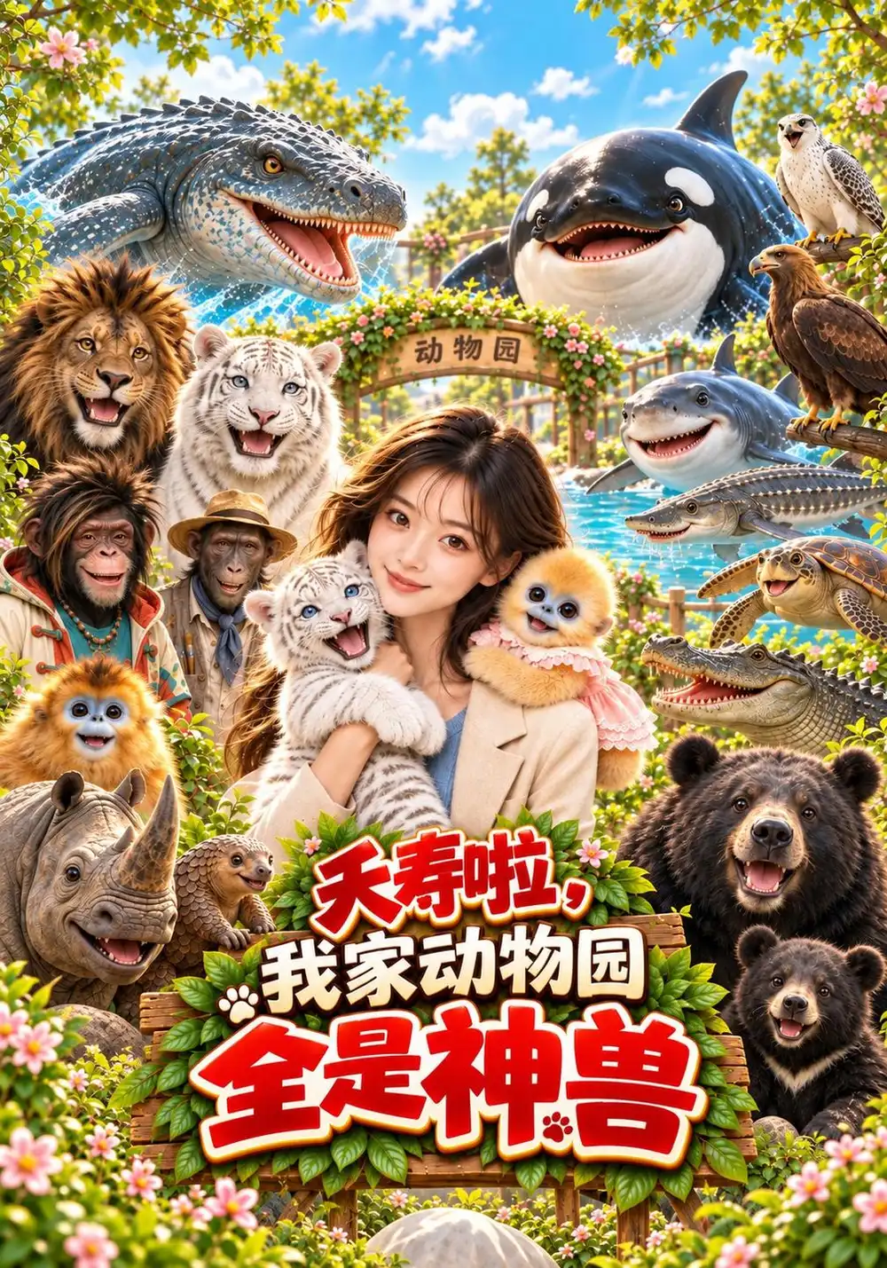 《夭寿啦，我家动物园全是神兽&夭寿啦我家动物园全是神兽（92集）AI短剧》短剧全集免费在线观看