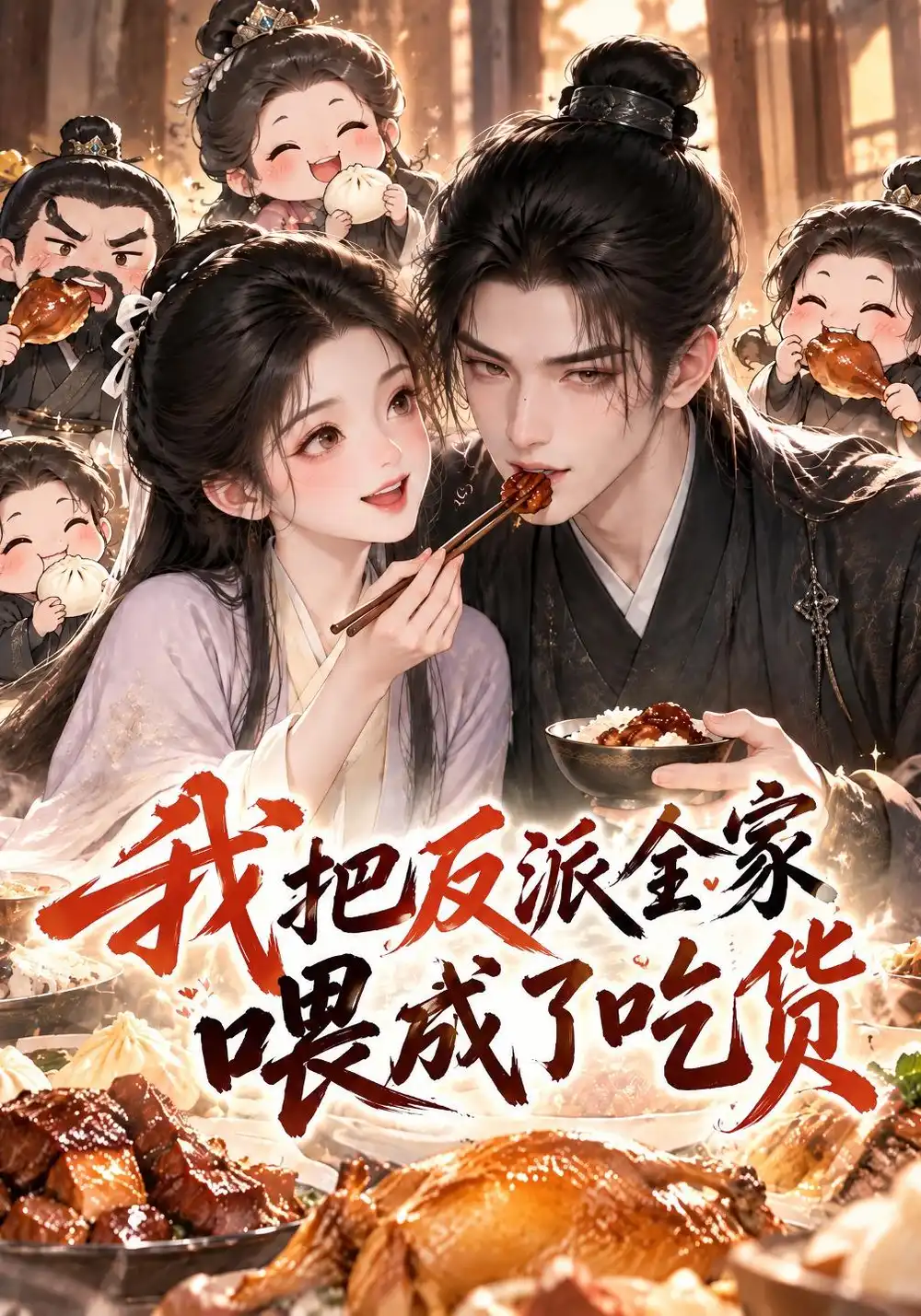 《我把反派全家喂成了吃货（98集）AI短剧》短剧全集免费在线观看-CD网盘社