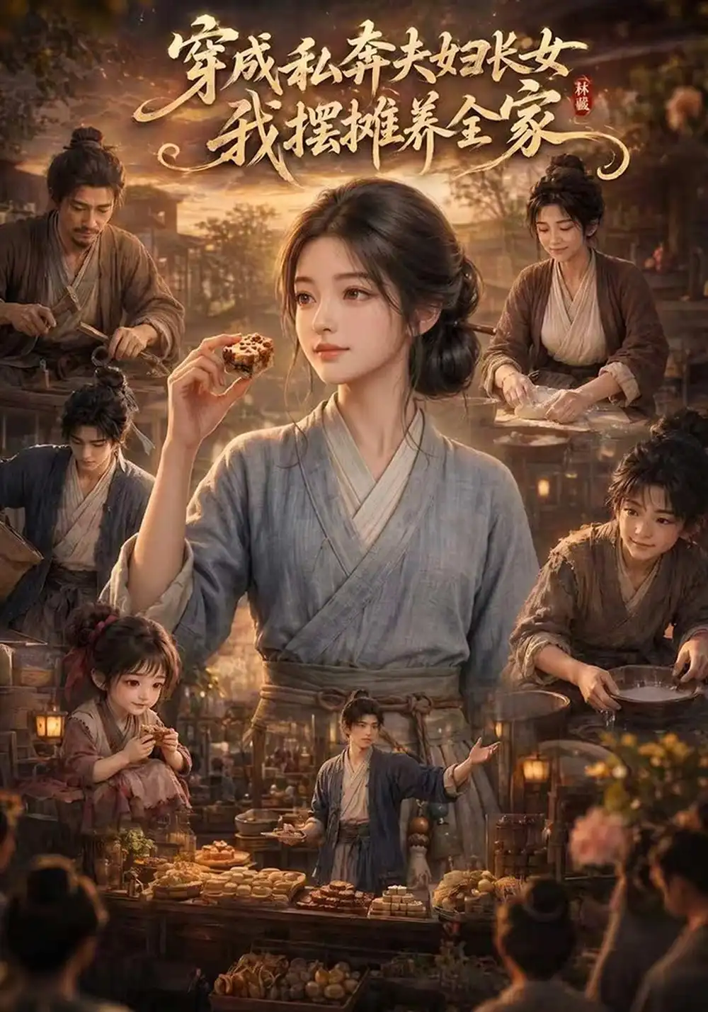 《穿成私奔夫妇长女，我摆摊养全家&穿成私奔夫妇长女我摆摊养全家（119集）AI短剧》短剧全集免费在线观看
