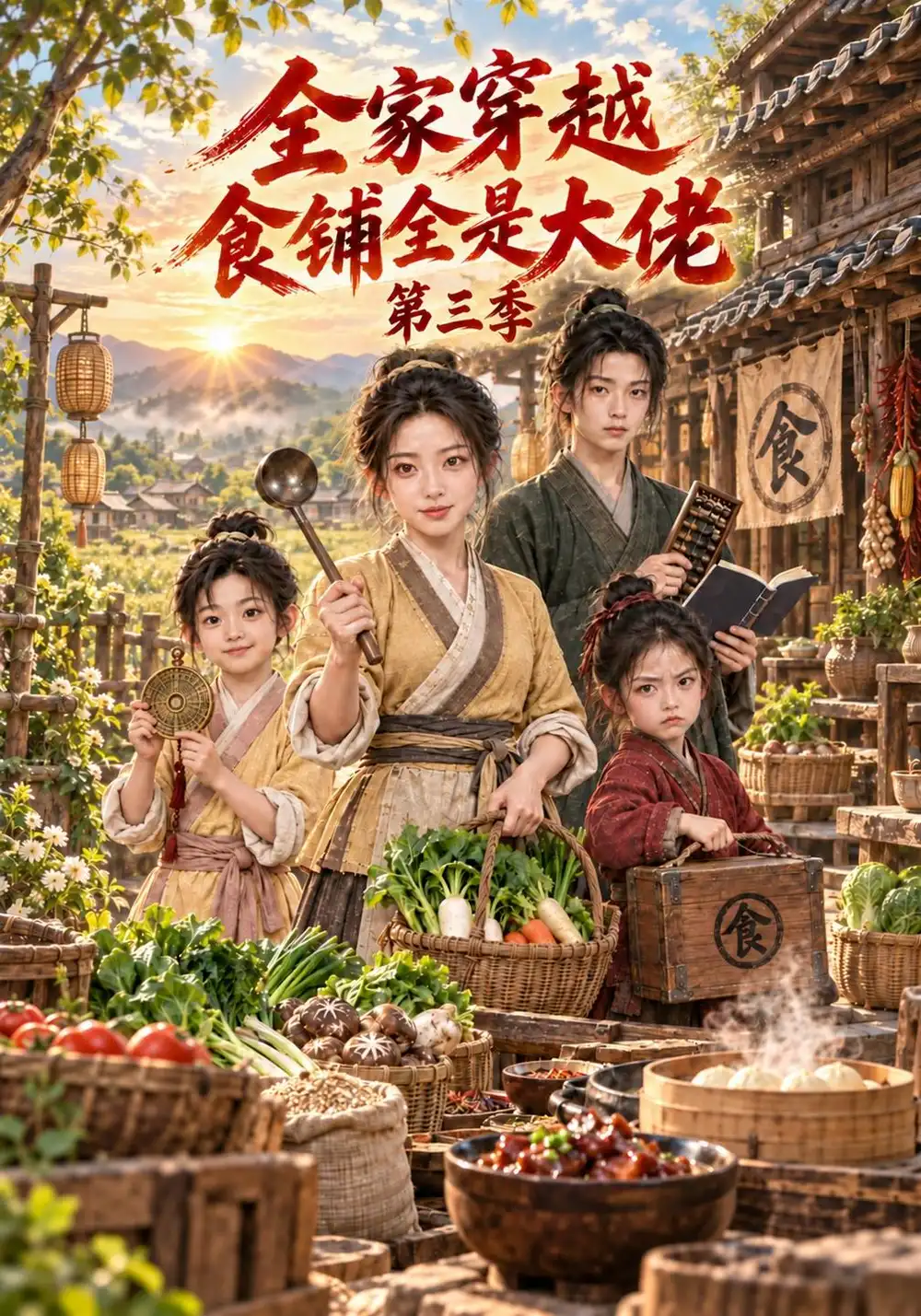《全家穿越食铺全是大佬第三季（146集）AI短剧》短剧全集免费在线观看